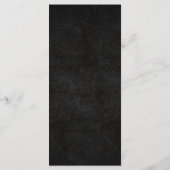 Donker Moody Paarse Gotische Bloemen Bruiloft Menu (Achterkant)