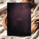 Donker Moody Purple Bloemen Modern Elegant Kaart