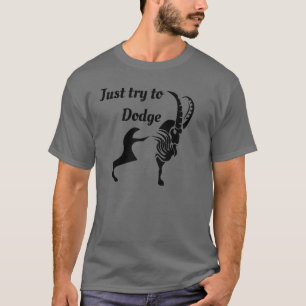Donker Moody Ram probeer alleen maar Dodge T-shirt