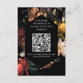 Donker Moody Romantisch Bloemen Schilderen Accommo Informatiekaartje (Achterkant)