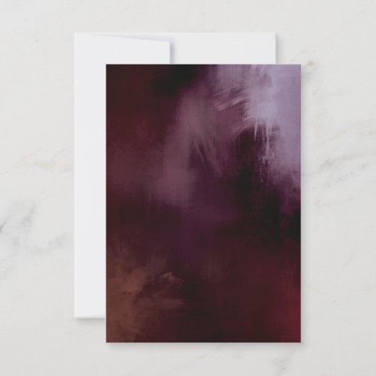 Donker + Moody rustieke bloemenbruiloft antwoord K (Achterkant)