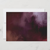 Donker + Moody rustieke bloemenbruiloft Bewaar de Kaart (Achterkant)