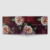 Donker + Moody rustieke bloemenbruiloft Gastenboek (Volledig)