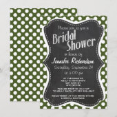 Donker mos groene stippen kaart (Voorkant / Achterkant)