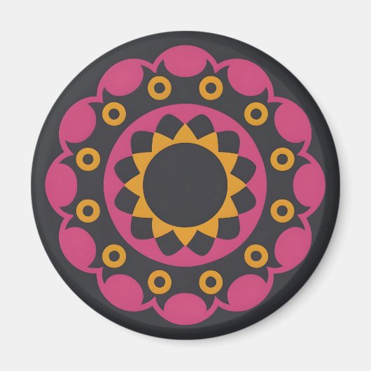 donker mozaïek magneet (Voorkant)