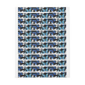 Donker naadloos patroon met blauwe vlinders Morpho (Vel)