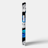 Donker naadloos patroon met blauwe vlinders Morpho Case-Mate iPhone Case (Achterkant / Rechts)