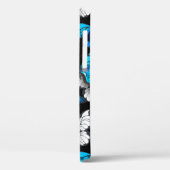 Donker Naadloos Patroon met Blauwe Vlinders Morpho Case-Mate iPhone Case (Achterkant / Links)