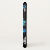 Donker naadloos patroon met blauwe vlinders Morpho Case-Mate iPhone Case (Achterkant/links)