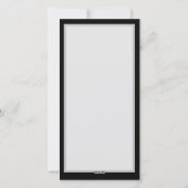 Donker naadloos patroon met blauwe vlinders Morpho Feestdagenkaart (Achterkant)