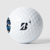 Donker naadloos patroon met blauwe vlinders Morpho Golfballen (Logo)
