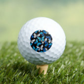 Donker naadloos patroon met blauwe vlinders Morpho Golfballen (Insitu Shirt)
