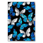 Donker naadloos patroon met blauwe vlinders Morpho Kaart (Voorkant)