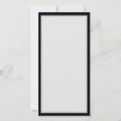 Donker naadloos patroon met blauwe vlinders Morpho Save The Date (Achterkant)