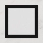 Donker naadloos patroon met blauwe vlinders Morpho Vierkante Visitekaartje (Achterkant)