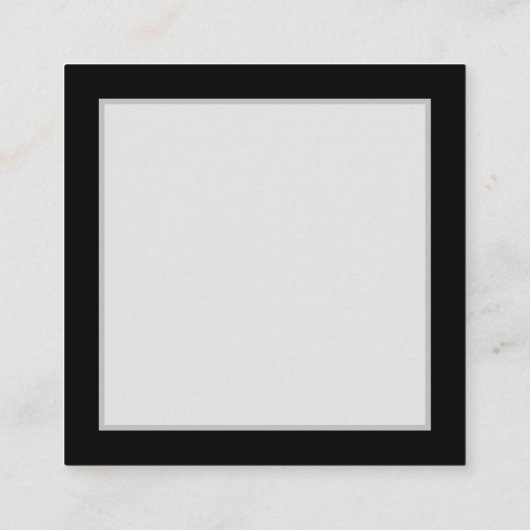 Donker naadloos patroon met blauwe vlinders Morpho Vierkante Visitekaartje (Achterkant)