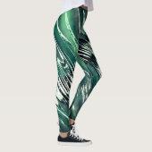 Donker naar Lichtgroen Leggings (Rechts)