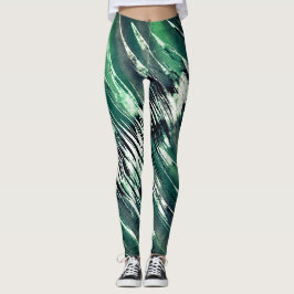 Donker naar Lichtgroen Leggings