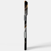 Donker Nacht Goud Glitter Marmer  Case-Mate iPhone Case (Achterkant / Rechts)