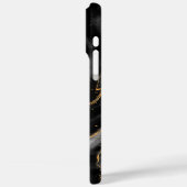 Donker Nacht Goud Glitter Marmer  Case-Mate iPhone Case (Achterkant / Links)