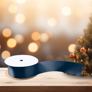 Donker Nachtblauw Satijnen Lint