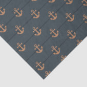 Donker nautisch reeksontwerp 4 tissuepapier (Detail)