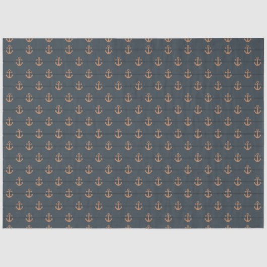 Donker nautisch reeksontwerp 4 tissuepapier (Voorkant)