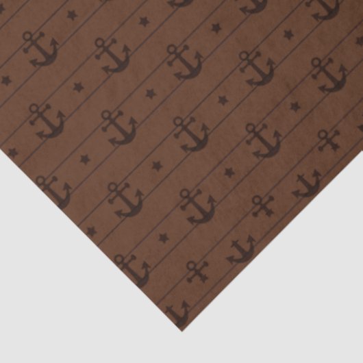 Donker nautisch reeksontwerp 5 tissuepapier (Detail)