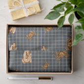 Donker nautisch serie ontwerp 10 tissuepapier (Geschenk)