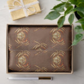 Donker nautisch serie ontwerp 14 tissuepapier (Geschenk)