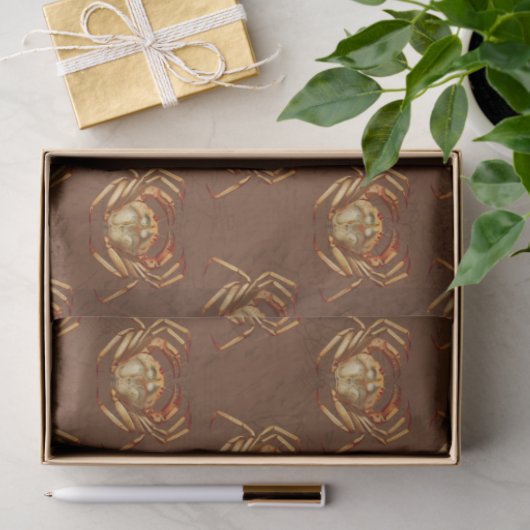 Donker nautisch serie ontwerp 14 tissuepapier (Geschenk)