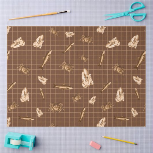 Donker nautisch serie ontwerp 3 tissuepapier (Craft)