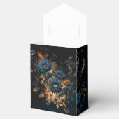 Donker Navy Blauw & Goud Rustiek Glam Boho Bruilof Bedankdoosjes (Geopend)