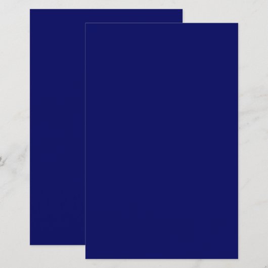 Donker Navy Solid Color (Voorkant / Achterkant)