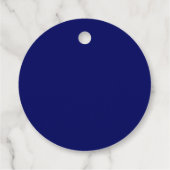 Donker Navy Solid Color Bedankjes Labels (Achterkant)