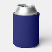 Donker Navy Solid Color Blikjeskoeler (Blikje Voorkant)
