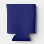 Donker Navy Solid Color Blikjeskoeler (Achterkant)