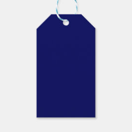 Donker Navy Solid Color Cadeaulabel