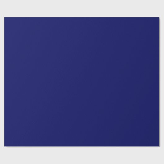 Donker Navy Solid Color Cadeaupapier (Vlak)