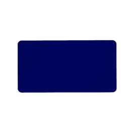 Donker Navy Solid Color Etiket