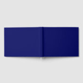 Donker Navy Solid Color Gastenboek (Volledig)