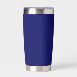 Donker Navy Solid Color Geïsoleerde Drinkbeker