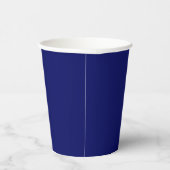 Donker Navy Solid Color Papieren Bekers (Rechts)