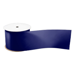 Donker Navy Solid Color Satijnen Lint