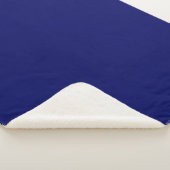 Donker Navy Solid Color Sherpa Deken (3/4)