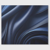 Donker Navy Wavy Patroon Wrapping Papier (Vlak)