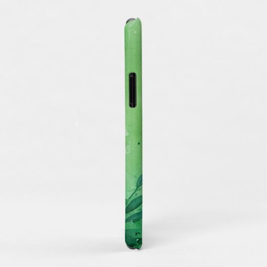 Donker Oerwoud groene waterverf handgetekende text Case-Mate iPhone Case (Achterkant/rechts)