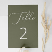 Donker Olijfgroen Formeel Woodland Botanische brui Kaart