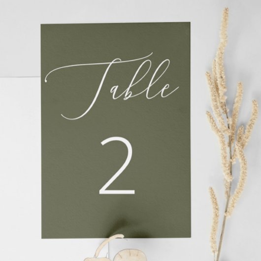 Donker Olijfgroen Formeel Woodland Botanische brui Kaart