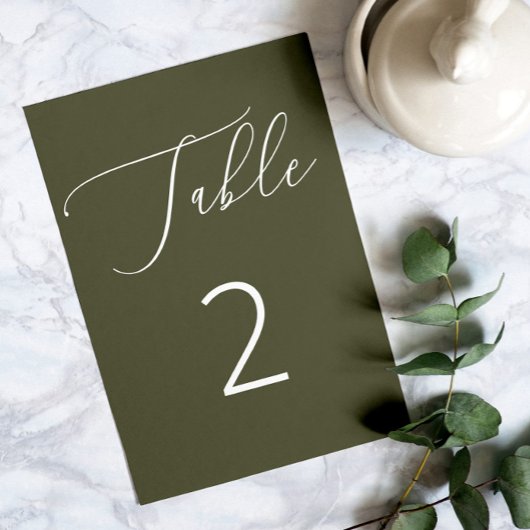 Donker Olijfgroen Formeel Woodland Botanische brui Kaart